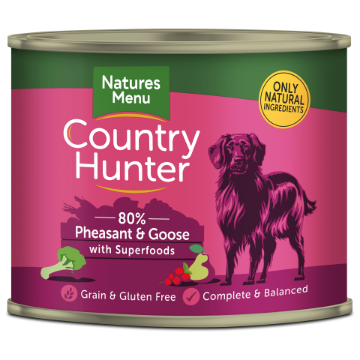 Natures Menu Dog Country Hunter Cans Venison Blueberry 6x600g