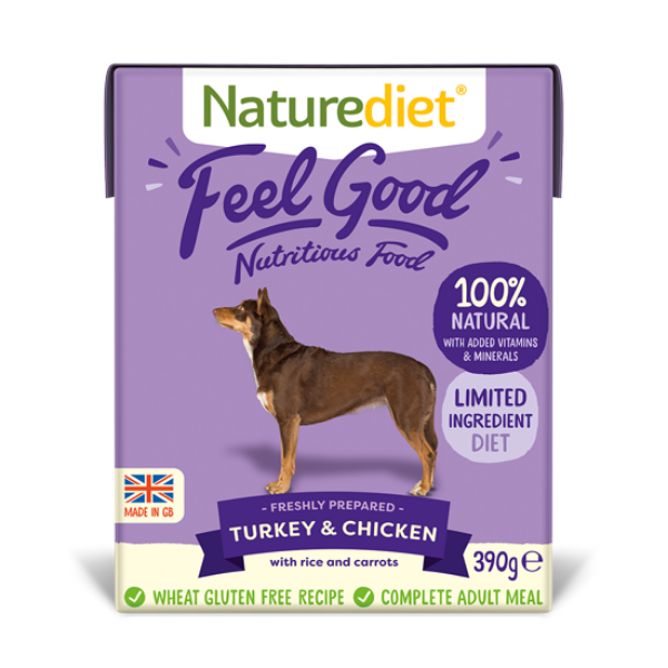 Picture of Nature Diet Dog - Turkey & Chicken 18x390g