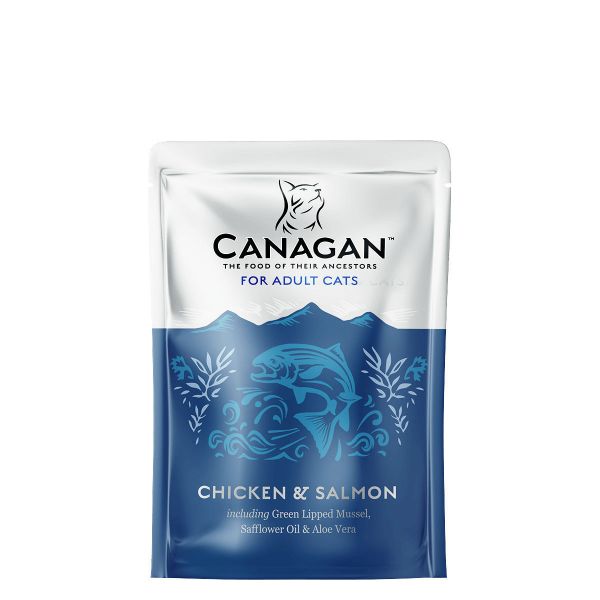 Picture of Canagan Cat - Adult Chicken & Salmon Pouches 8x85g 