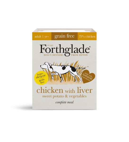 Picture of Forthglade Dog - Adult Complete Chicken With Liver Sweet Potato & Vegetables 18x395g
