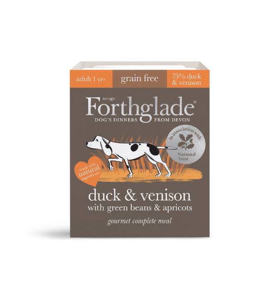 Picture of Forthglade Dog - Gourmet Duck & Vension with Green Beans & Apricot 7x395g