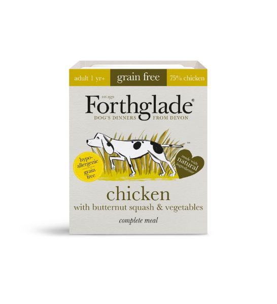 Picture of Forthglade Dog - Adult Complete Grain Free Chicken with Butternut Squash & Vegetables 18x395g