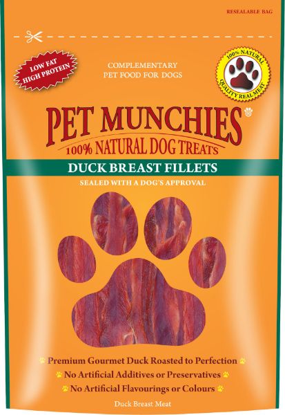 Picture of Pet Munchies Dog Treats - Duck Breast Fillets 8x80g