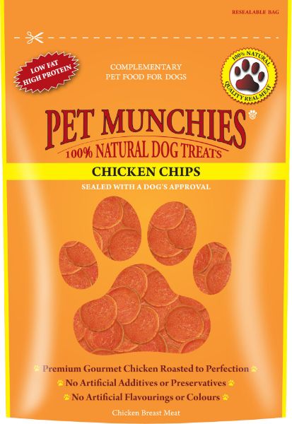 Picture of Pet Munchies Dog Treats - Chicken Chips 8x100g