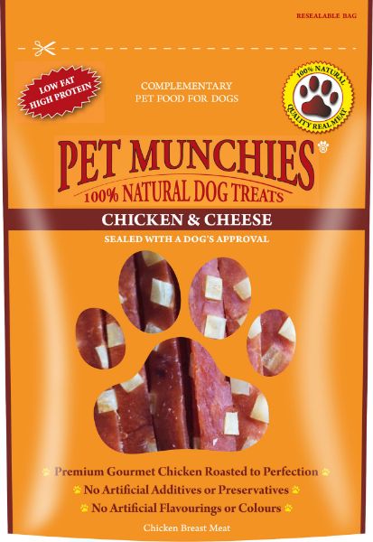 Picture of Pet Munchies Dog Treats - Chicken & Cheese 8x100g