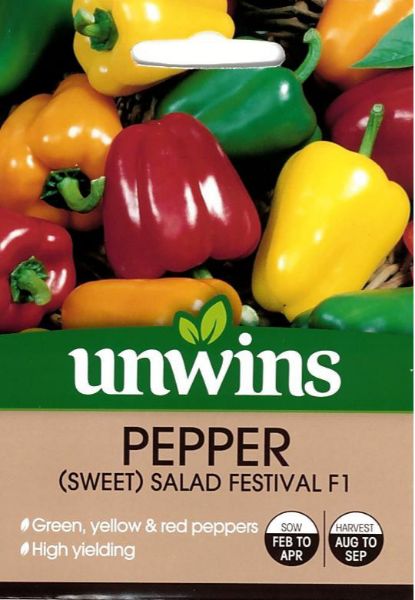 Picture of Unwins Pepper (Sweet) Salad Festival F1 Seeds