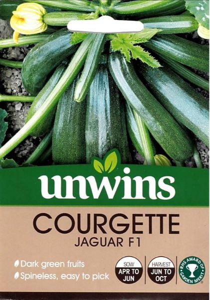 Picture of Unwins Courgette Jaguar F1 Seeds