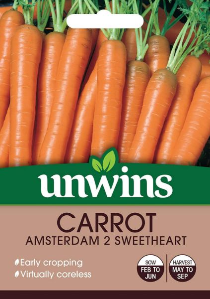 Picture of Unwins Carrot Amsterdam 2 Sweetheart Seeds