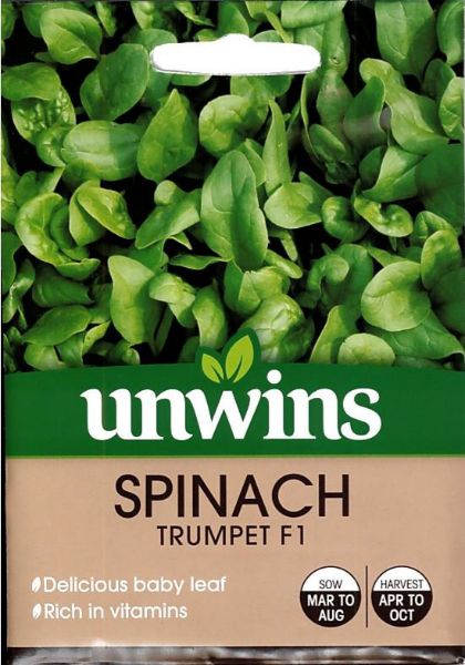 Picture of Unwins Spinach Trumpet F1 Seeds