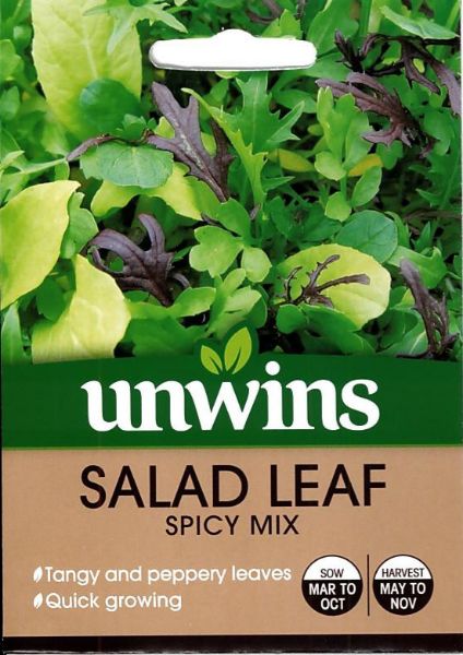 Picture of Unwins Salad Leaf Spicy Mix Seeds