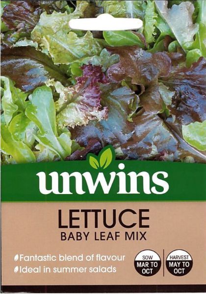 Picture of Unwins Lettuce Baby Leaf Mix Seeds