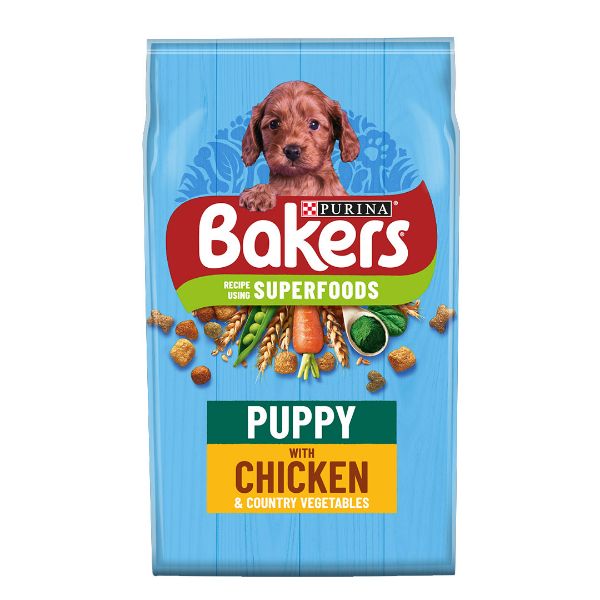Picture of Bakers Puppy Chicken With Vegetables Dry Dog Food 12.5kg