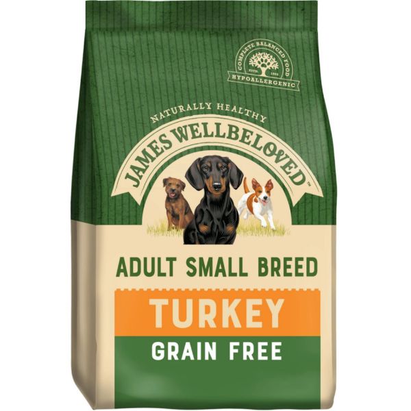 Picture of James Wellbeloved Dog - Adult Small Breed Turkey Grain Free 1.5kg