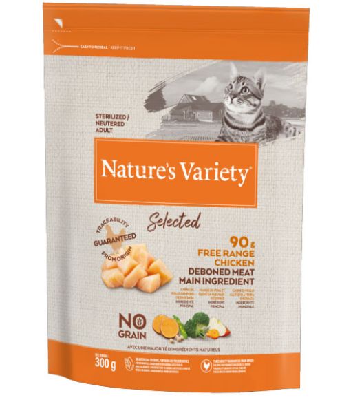 Picture of Natures Variety Cat - Adult Selected Dry Free Run Chicken 300g