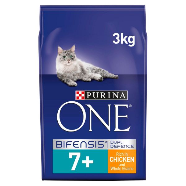 Picture of Purina ONE Senior 7+ Chicken and Whole Grains Dry Cat Food 3kg