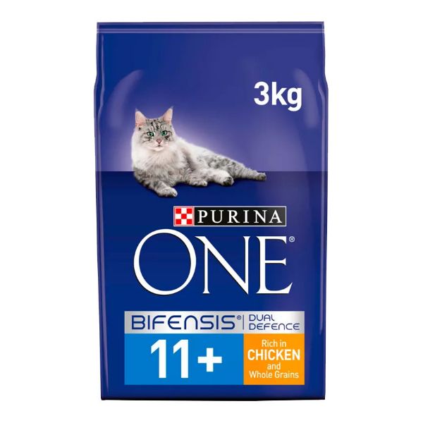 Picture of Purina ONE Senior 11+ Chicken and Whole Grains Dry Cat Food 3kg