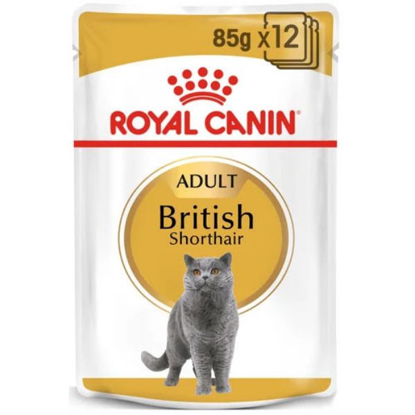 Picture of Royal Canin Cat - Pouch Box British Shorthair In Gravy 12x85g
