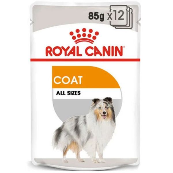 Picture of Royal Canin Dog - Pouch Box Coat Care In Loaf 12x85g