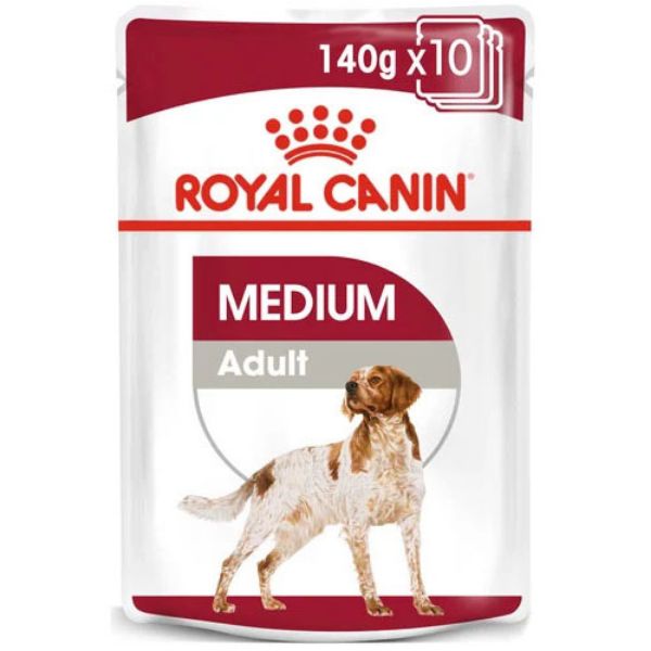 Picture of Royal Canin Dog - Pouch Box Medium Adult 10x140g