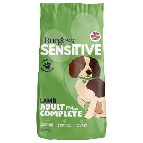 Picture of Burgess Dog - Sensitive Adult Lamb & Rice 2kg