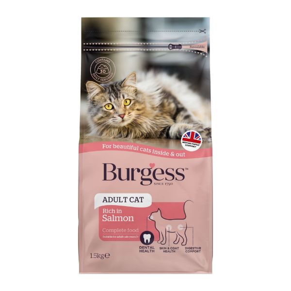Picture of Burgess Cat - Adult Rich In Salmon 1.5kg