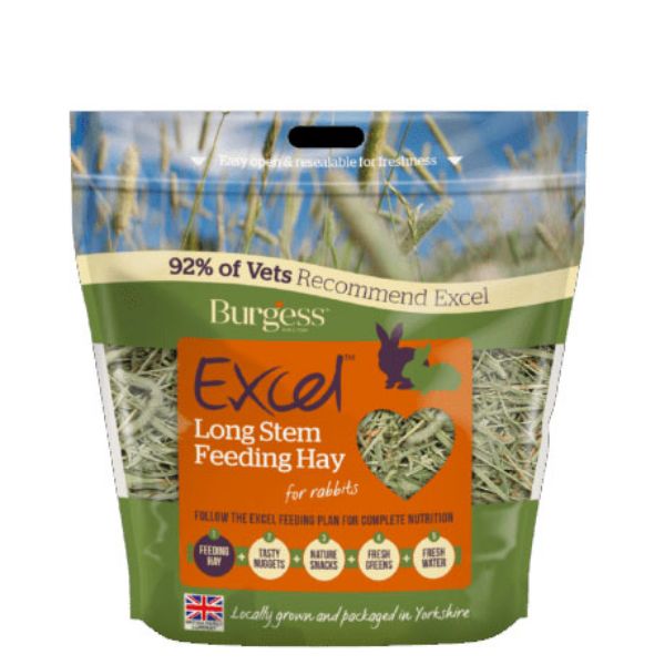 Picture of Burgess Rabbit - Excel Long Stem Feeding Hay 1kg