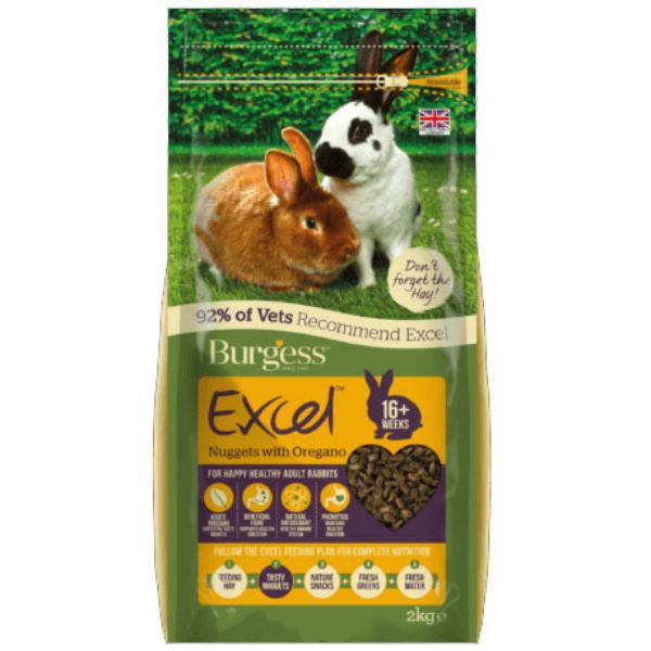Picture of Burgess Rabbit - Excel Adult Nuggets With Oregano 2kg