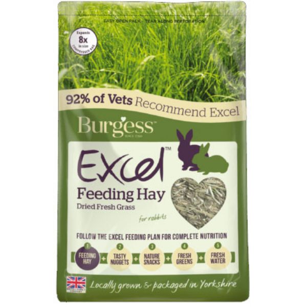 Picture of Burgess Rabbit - Excel Feeding Hay Dried Fresh Grass 1kg