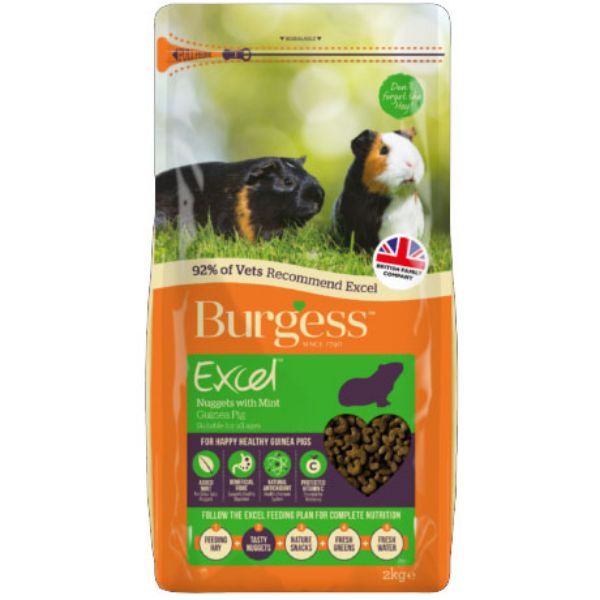 Picture of Burgess Guinea Pig - Excel Nuggets With Mint 2kg
