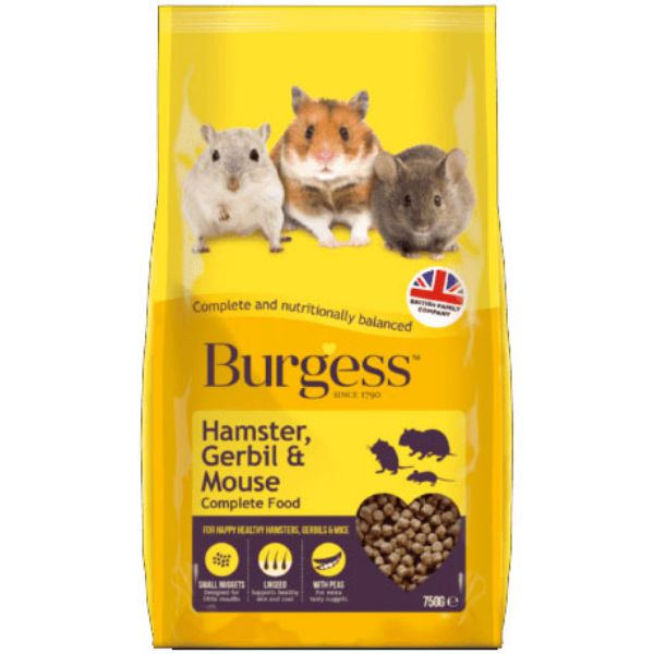 Picture of Burgess Hamster Gerbil & Mouse - Complete Food 750g