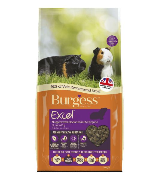 Picture of Burgess Guinea Pig - Excel Nuggets With Blackcurrant & Oregano 10kg