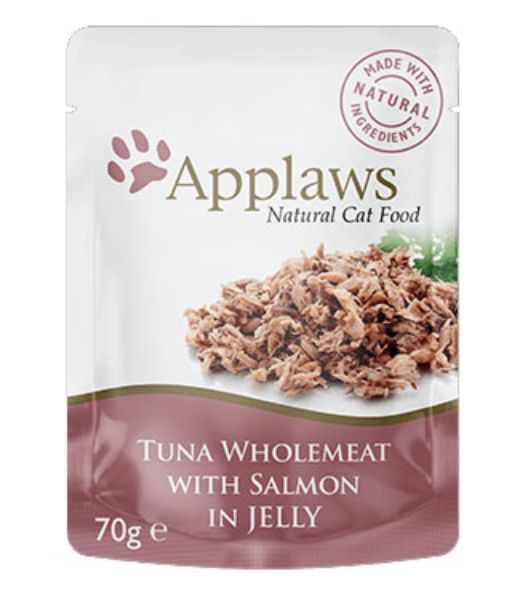 Picture of Applaws Cat - Jelly Pouches Tuna With Salmon 16x70g