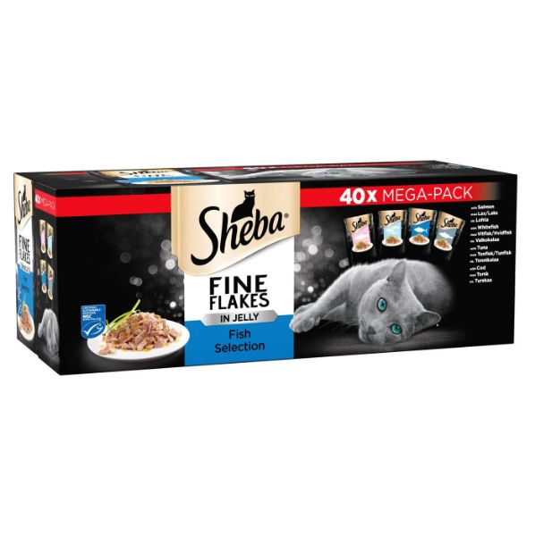 Picture of Sheba Fine Flakes Fish In Jelly 40x85g