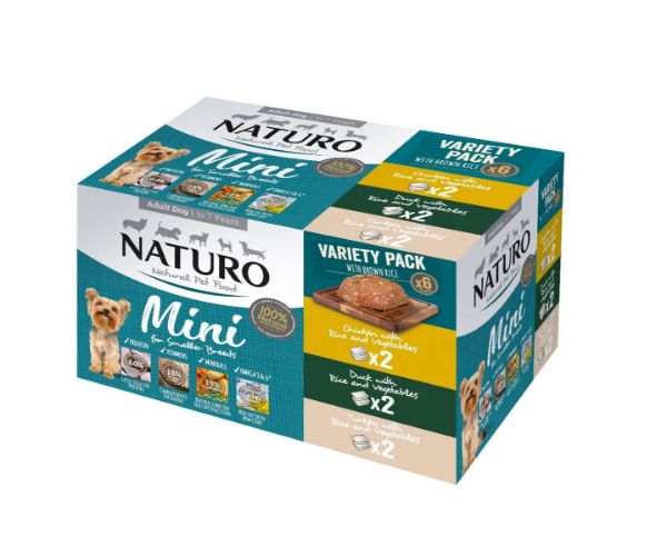 Picture of Naturo Dog - Adult Mini with Rice Variety Pack 6x150g