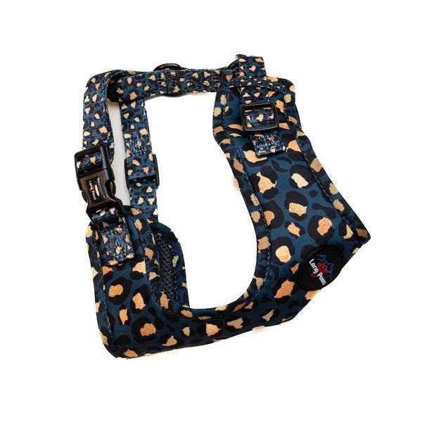 Picture of Funk The Dog Harness Leopard Green & Gold XSmall