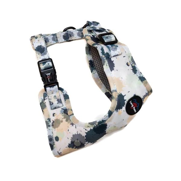 Picture of Funk The Dog Harness Paint Splodge Grey Medium