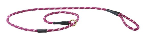 Picture of Weatherbeeta Rope Leather Slip Dog Lead Burgundy/Brown Large