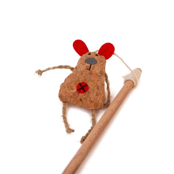 Picture of Great & Small Cat Dangler Cork Mouse