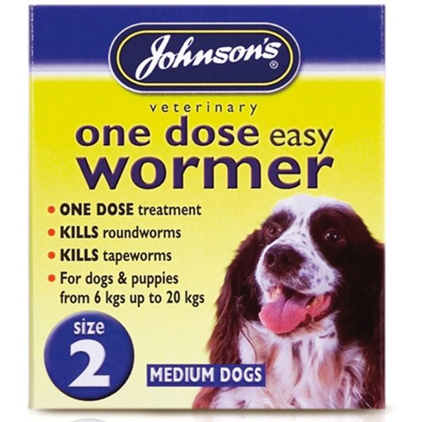 Picture of Johnsons One Dose Easy Wormer Size 2 2 Tab