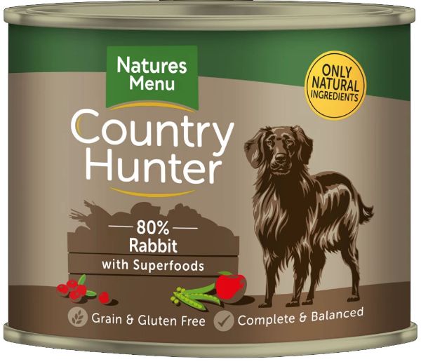 Picture of Natures Menu Dog - Country Hunter Cans Rabbit 6x600g
