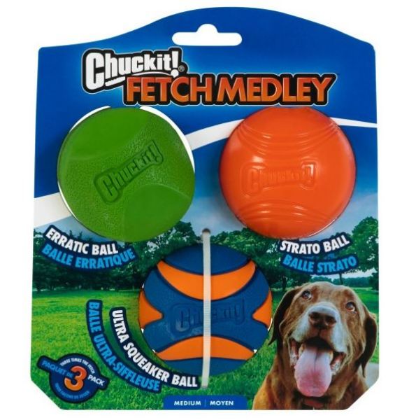 Picture of Chuckit Fetch Medley 2 Assorted Medium (3pk)