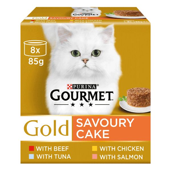 Picture of Gourmet Gold Savoury Cake Meat & Fish Variety 8x85g