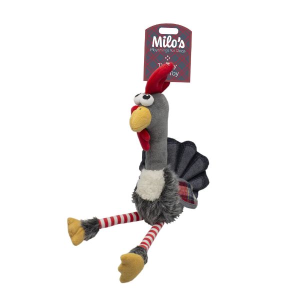 Picture of Milos Stripy Leg Turkey Dog Toy