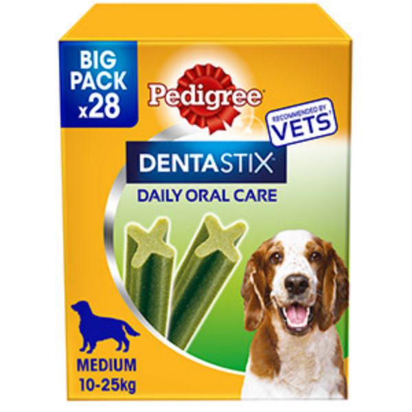 Picture of Pedigree Dentafresh Medium 28 Pack 10-25kg