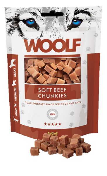 Picture of Woolf Soft Beef Chunkies 100g