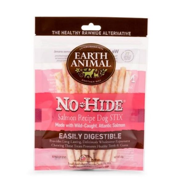 Picture of Earth Animal Dog - No Hide Salmon Dog Stix 10pk 45g