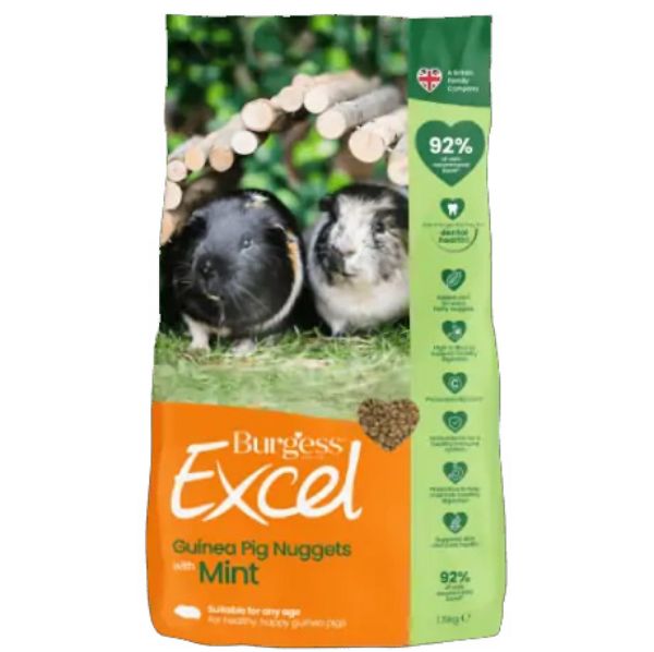 Picture of Burgess Guinea Pig - Excel Nuggets With Mint 1.5kg