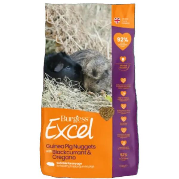 Picture of Burgess Guinea Pig - Excel Nuggets With Blackcurrant & Oregano 1.5kg