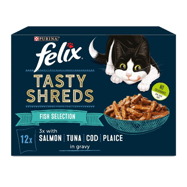 Picture of Felix Tasty Shreds Fish Selection In Gravy 12x80g