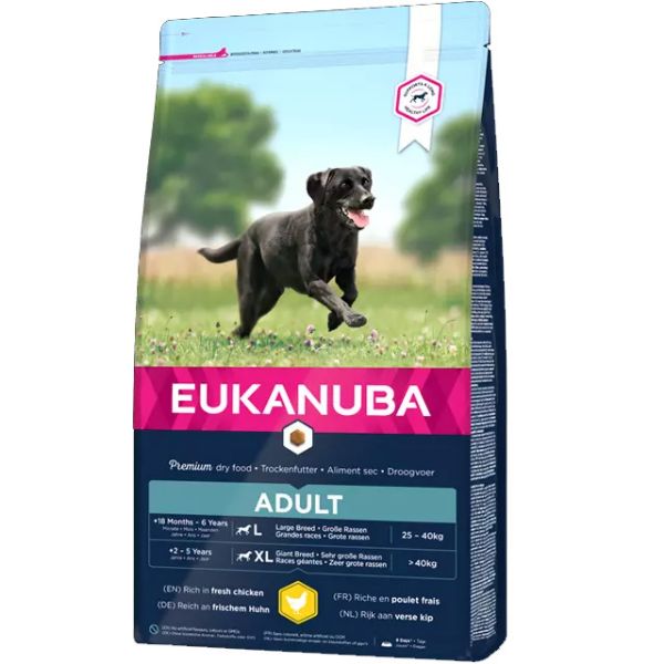 Picture of Eukanuba Adult Active Large Breed Chicken 12kg